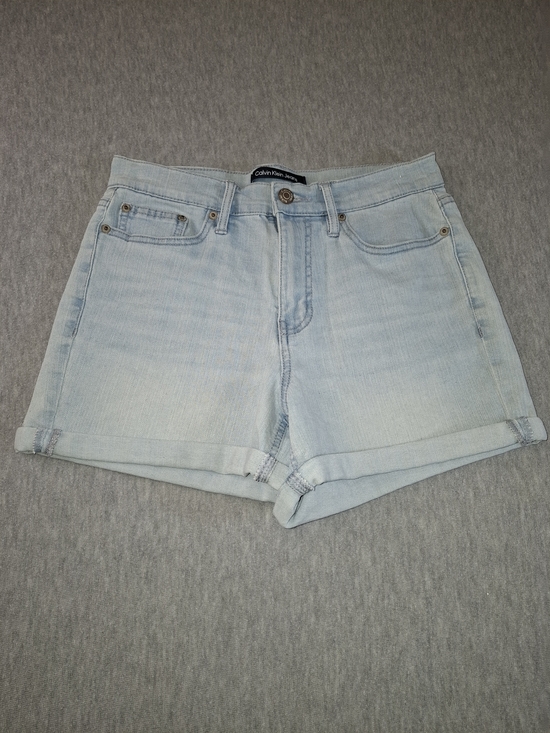 Calvin Klein Pants - Calvin Klein Women's Size 26 Light Blue Denim Rolled-Hem Shorts